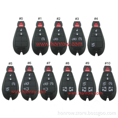Chrysler 11pcs remote key with 433mhz